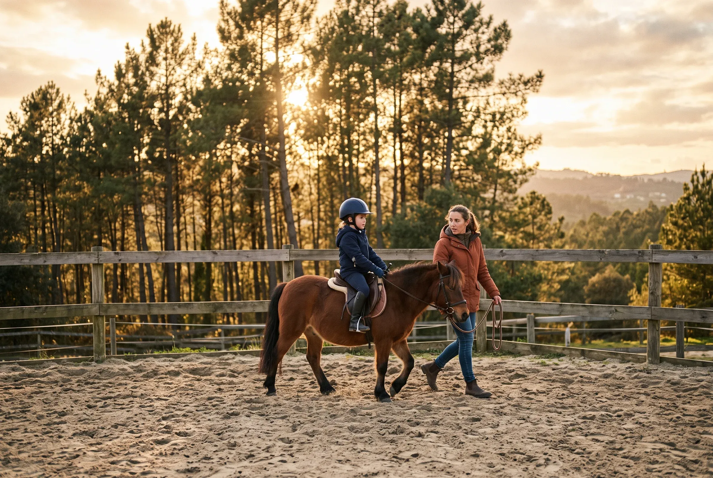 riding lesson kid